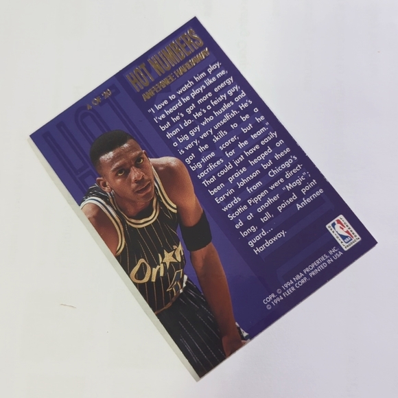 3/$15.00. Flair Anfernee "Penny" Hardaway Hot Numbers #4 of 20 Orlando Magic - Picture 4 of 5